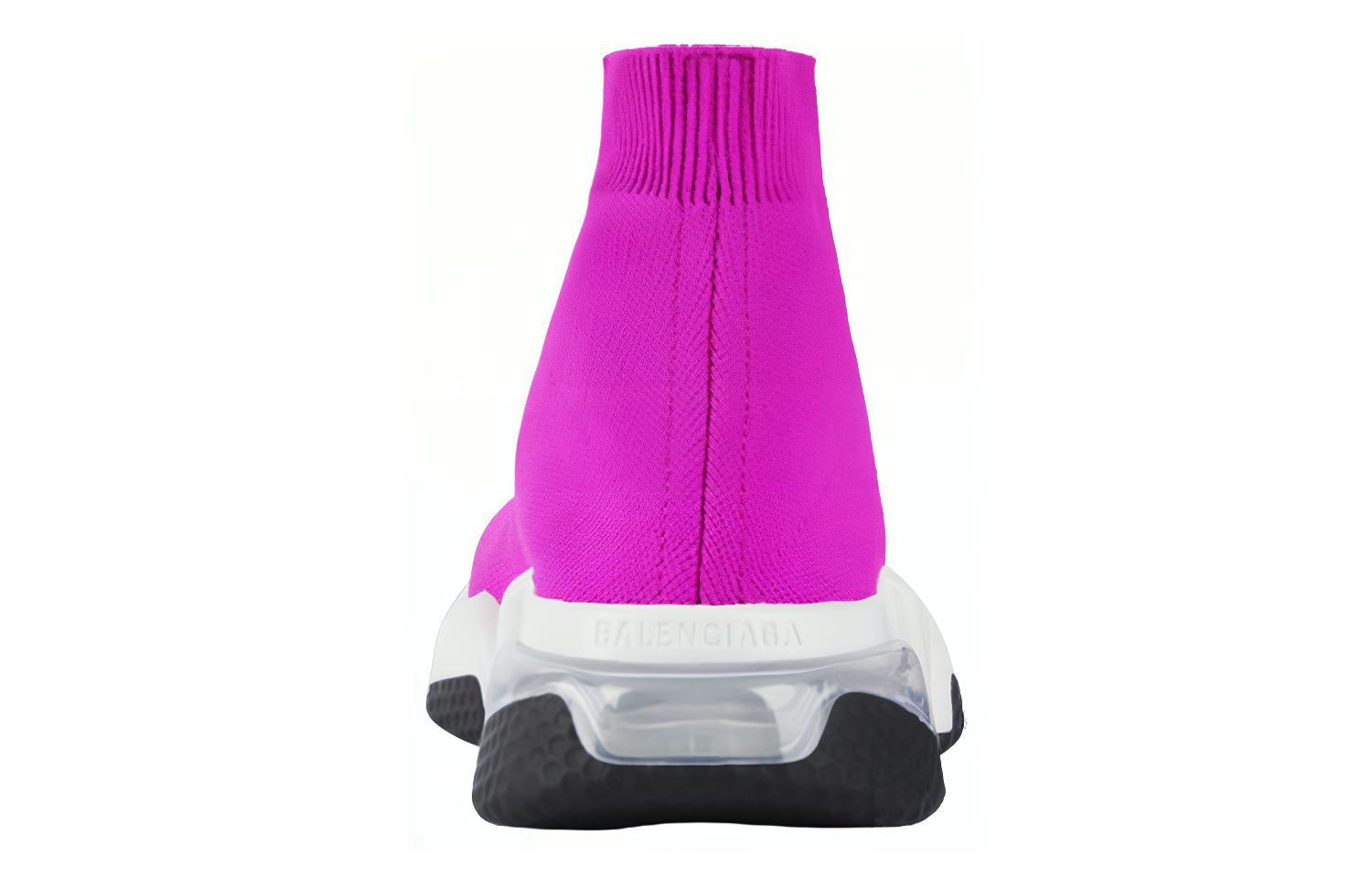 Purchase (W) Balenciaga Speed Clear Sole Trainer 'Fuchsia' - Kasut Lari Tapak Lut Fuchsia 607543 W05GG 5911