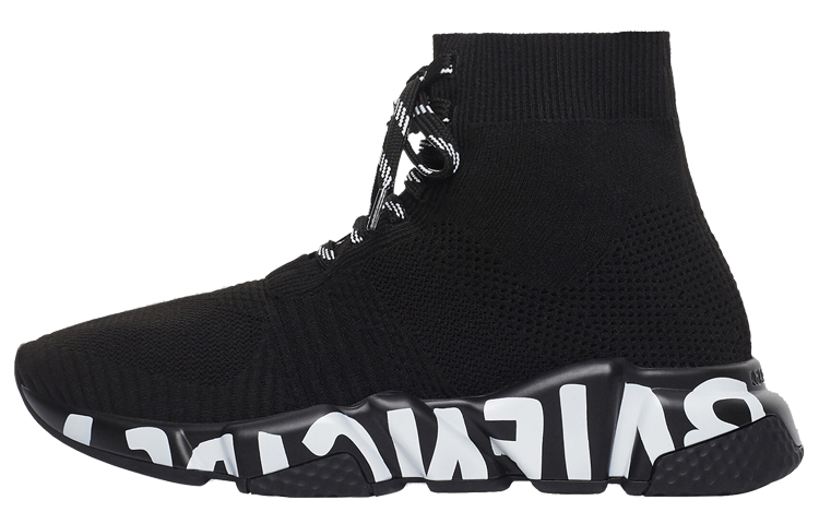 Buy (Women) Balenciaga Speed High 'Black Graffiti' 617220W2DB71006