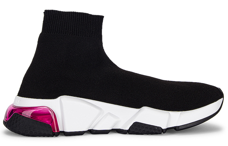 (W) Balenciaga Speed High 'Black White' 圖 2