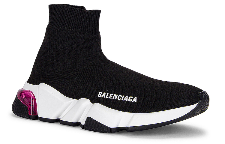 (W) Balenciaga Speed High 'Black White' 圖 3