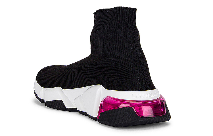 (W) Balenciaga Speed High 'Black White' 圖 4