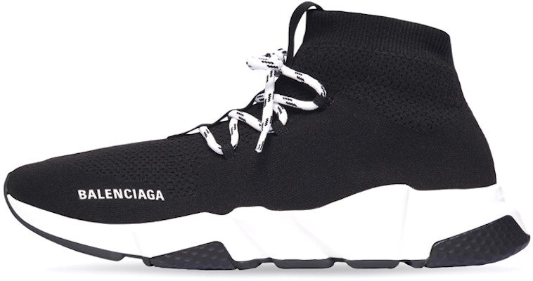 (W) Balenciaga Speed Lace Up Hitam Putih 587284W2DB21015 Buy (W) Balenciaga Speed Lace Up Hitam Putih 587284W2DB21015