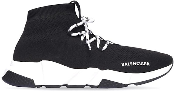 (W) Balenciaga Speed Lace Up Hitam Putih 587284W2DB21015 Order (W) Balenciaga Speed Lace Up Hitam Putih 587284W2DB21015