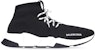 (W) Balenciaga Speed Lace Up Hitam Putih 587284W2DB21015