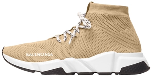 (W) Balenciaga Speed Lace Up Beige Trainers 587284-W1702-2300 Buy (W) Balenciaga Speed Lace Up Beige Trainers 587284-W1702-2300