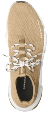 (W) Balenciaga Speed Lace Up Trainer Berharga 'Beige' 587284-W1702-2300 Lookbook (W) Balenciaga Speed Lace Up Trainer Berharga 'Beige' 587284-W1702-2300