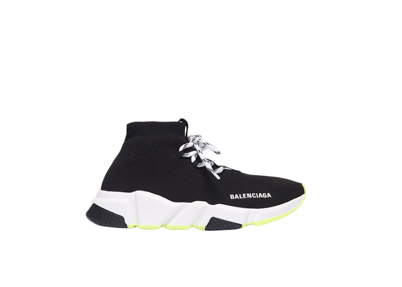 (Women) Balenciaga Speed Lace Up Trainer 'Yellow Sole'  559352-W1HP0-1000