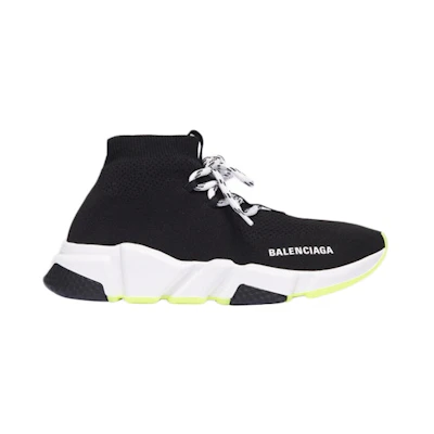 (W) Balenciaga Speed Lace Up Trainer 'Yellow Sole'