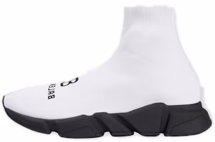 (Women) Balenciaga Speed Recycled Sneakers White/Black 617192W2A519010 (Women) Balenciaga Speed Recycled Sneakers White/Black 617192W2A519010