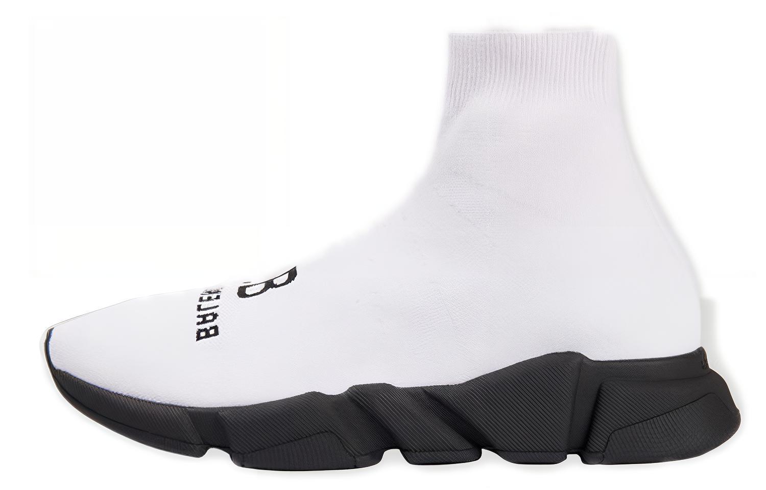 (Women) Balenciaga Speed Recycled Sneakers White/Black 617192W2A519010
