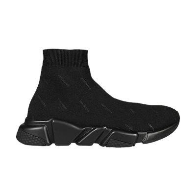 (W) Balenciaga Speed Sneaker 'Allover Logo - Black'