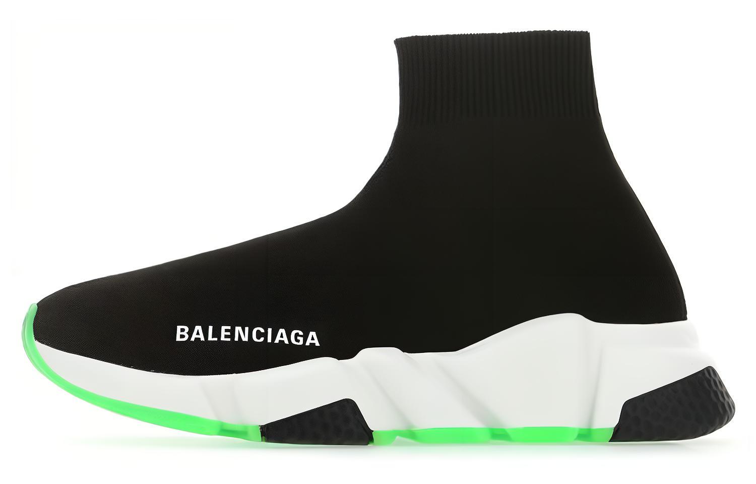 (W) Balenciaga Speed Sneaker 'Black Fluo Yellow'