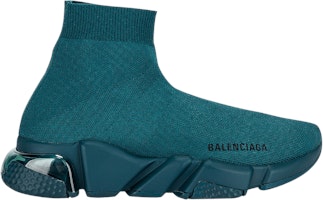 (Women) Balenciaga Speed Sneaker 'Clear Sole - Full Dark Green' 607543-W2DBL-3011 (Women) Balenciaga Speed Sneaker 'Clear Sole - Full Dark Green' 607543-W2DBL-3011