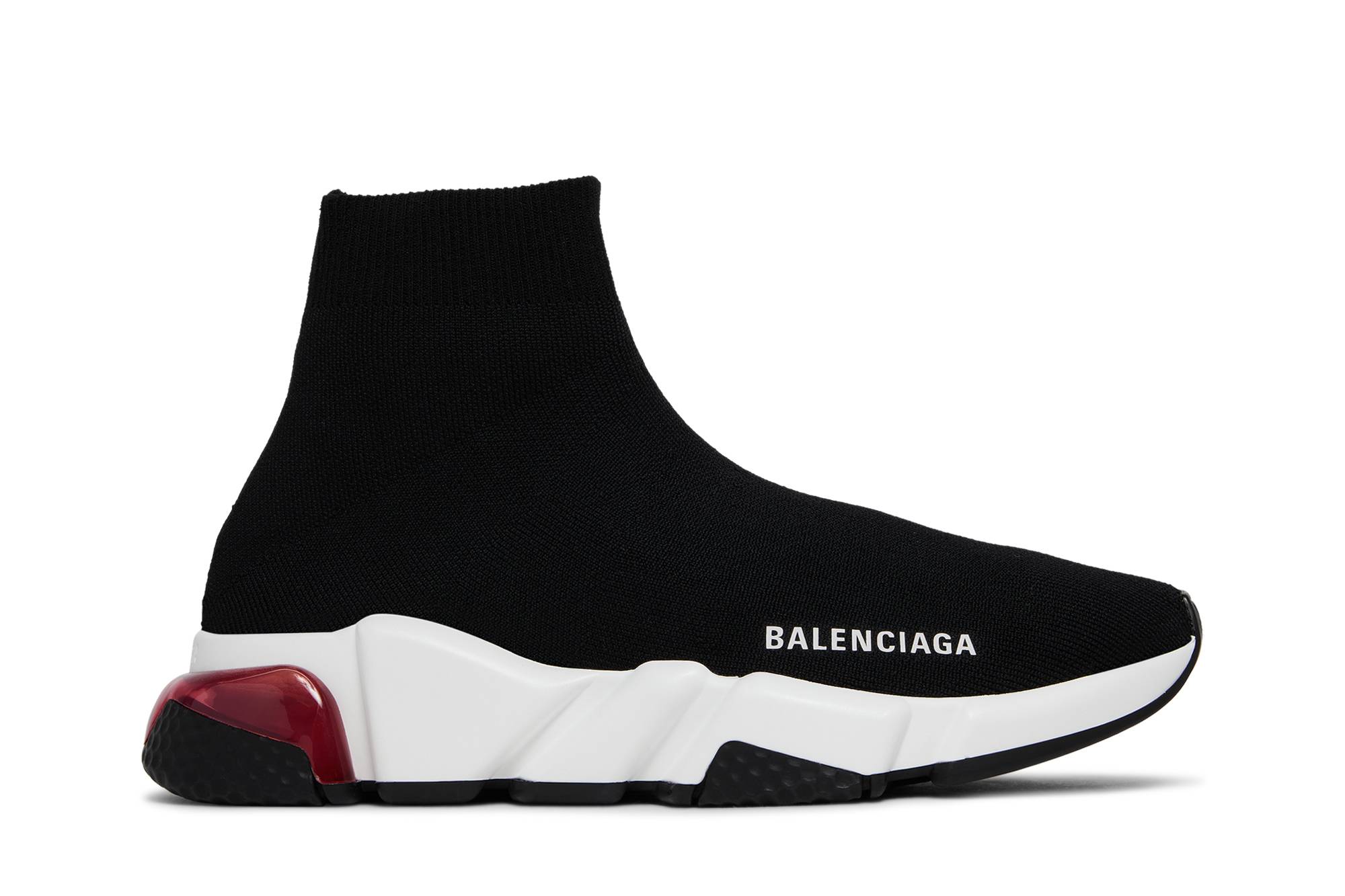 (W) Balenciaga Speed Sneaker 'Clear Sole - Black Pink'