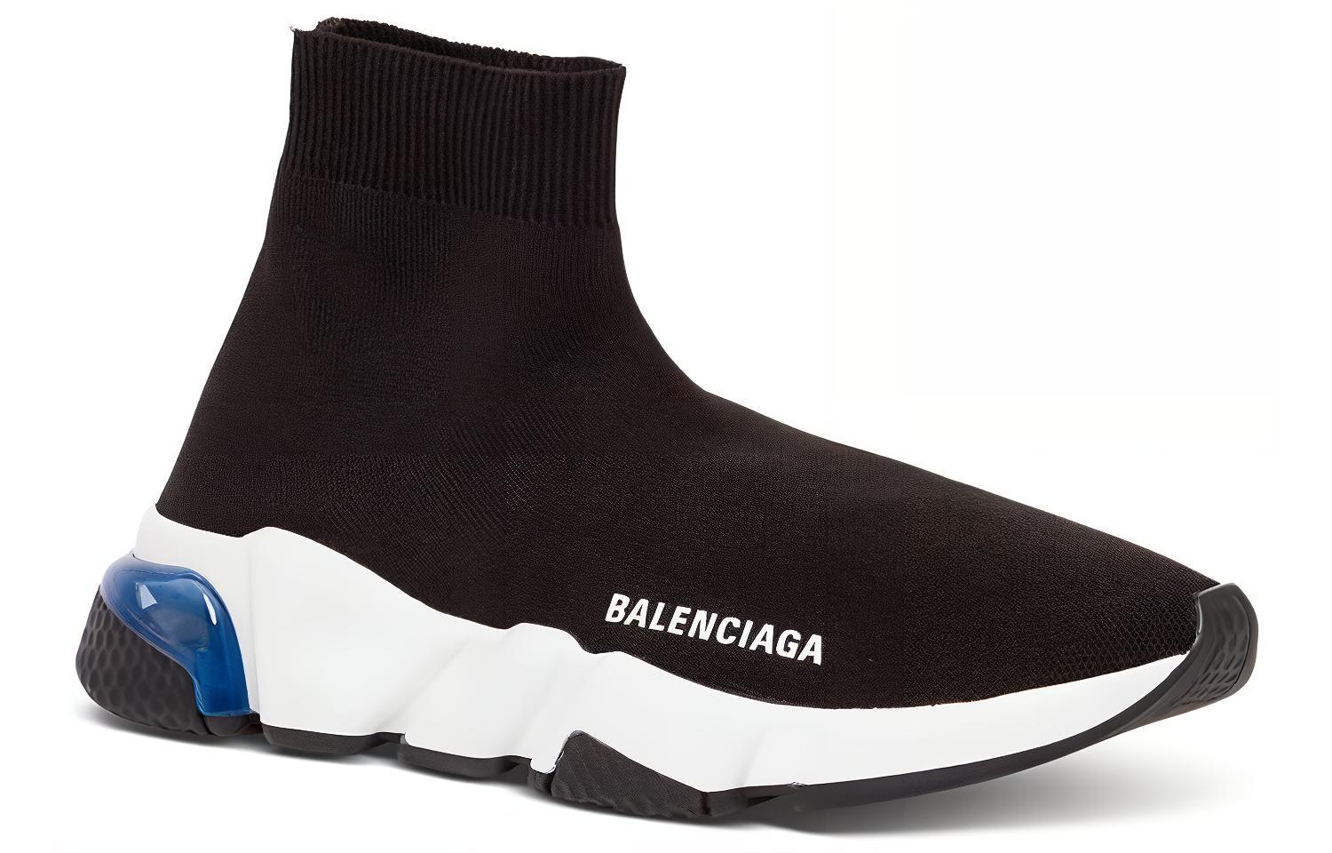 Lookbook (W) Balenciaga Speed Sneaker 'Clearsole - Negro Azul' 607543W05GG1941