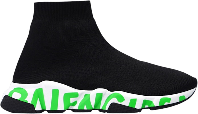 (女款)Balenciaga 速度運動鞋 '中底塗鴉 - 黑色熒光綠' 605942-W2DBN-1935 Buy (女款)Balenciaga 速度運動鞋 '中底塗鴉 - 黑色熒光綠' 605942-W2DBN-1935
