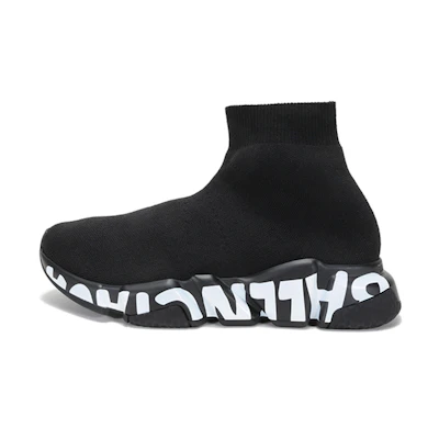 (W) Balenciaga Speed Sneaker 'Midsole Graffiti - Black White'