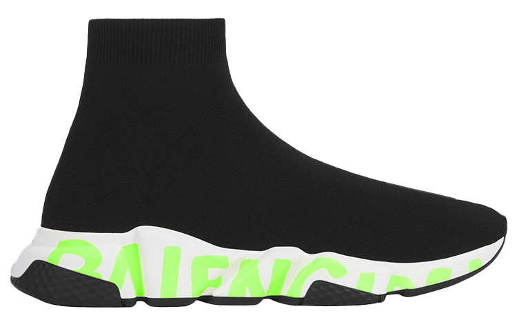(W) Balenciaga Speed Sneaker 'Midsole Graffiti - Black Fluo Green' 圖 2