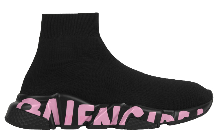 (W) Balenciaga Speed Sneaker 'Midsole Graffiti - Black Pink' 圖 2