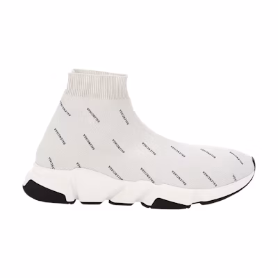 (W) Balenciaga Speed Trainer 'Allover Logo - Pearl Grey'
