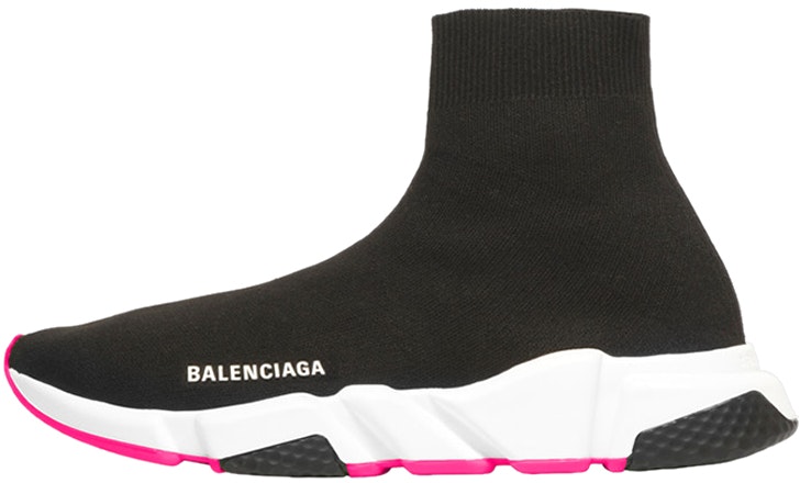 balenciaga-speed-trainer-black-pink-sole-wmns