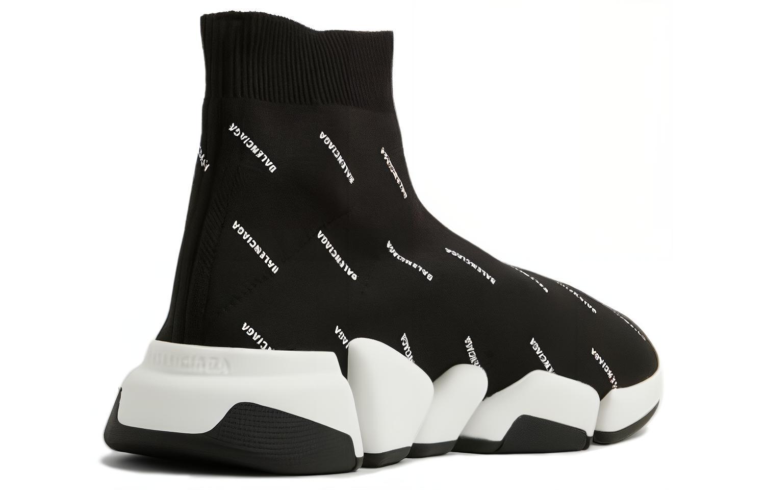 (W) Balenciaga Speed Trainer 'Black White' 圖 3