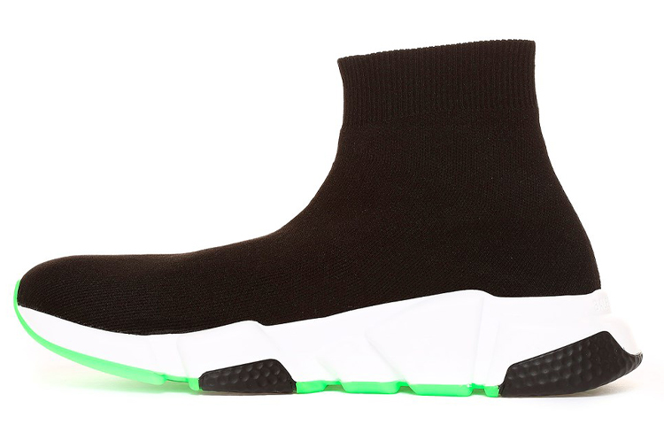 (W) Balenciaga Speed Trainer 'Black White Green'