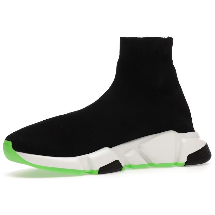 (W) Balenciaga Speed Trainer 'Black White Green' 圖 3