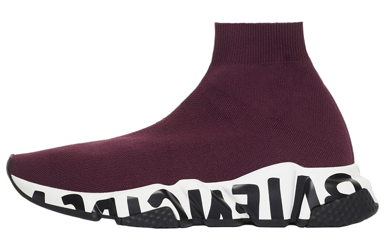 (W) Balenciaga Speed Trainer 'Midsole Graffiti - Purple'