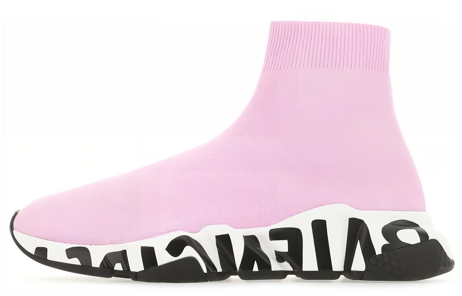 (Women) Balenciaga Speed Trainer 'Midsole Graffiti - Light Pink' 605942-W2DB7-5691