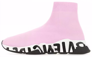 (Women) Balenciaga Speed Trainer 'Midsole Graffiti - Light Pink' 605942-W2DB7-5691 (Women) Balenciaga Speed Trainer 'Midsole Graffiti - Light Pink' 605942-W2DB7-5691