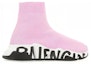 Shop (W) Balenciaga Speed Trainer 'Graffiti en la Suela - Rosa Claro' 605942-W2DB7-5691