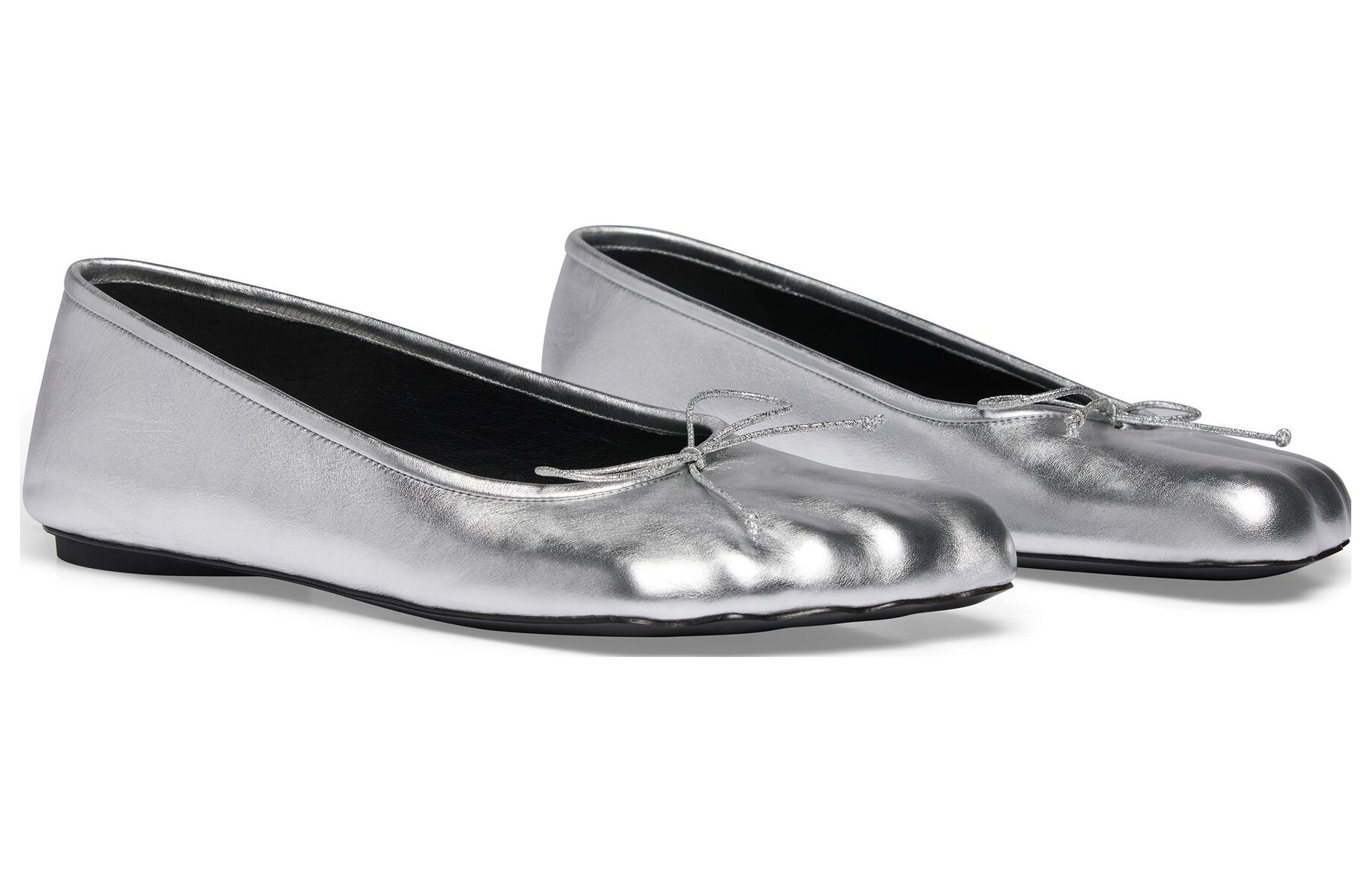 (W) Balenciaga Anatomic Ballerina Shoes 'Silver Shiny Soft Sheepskin' 圖 2