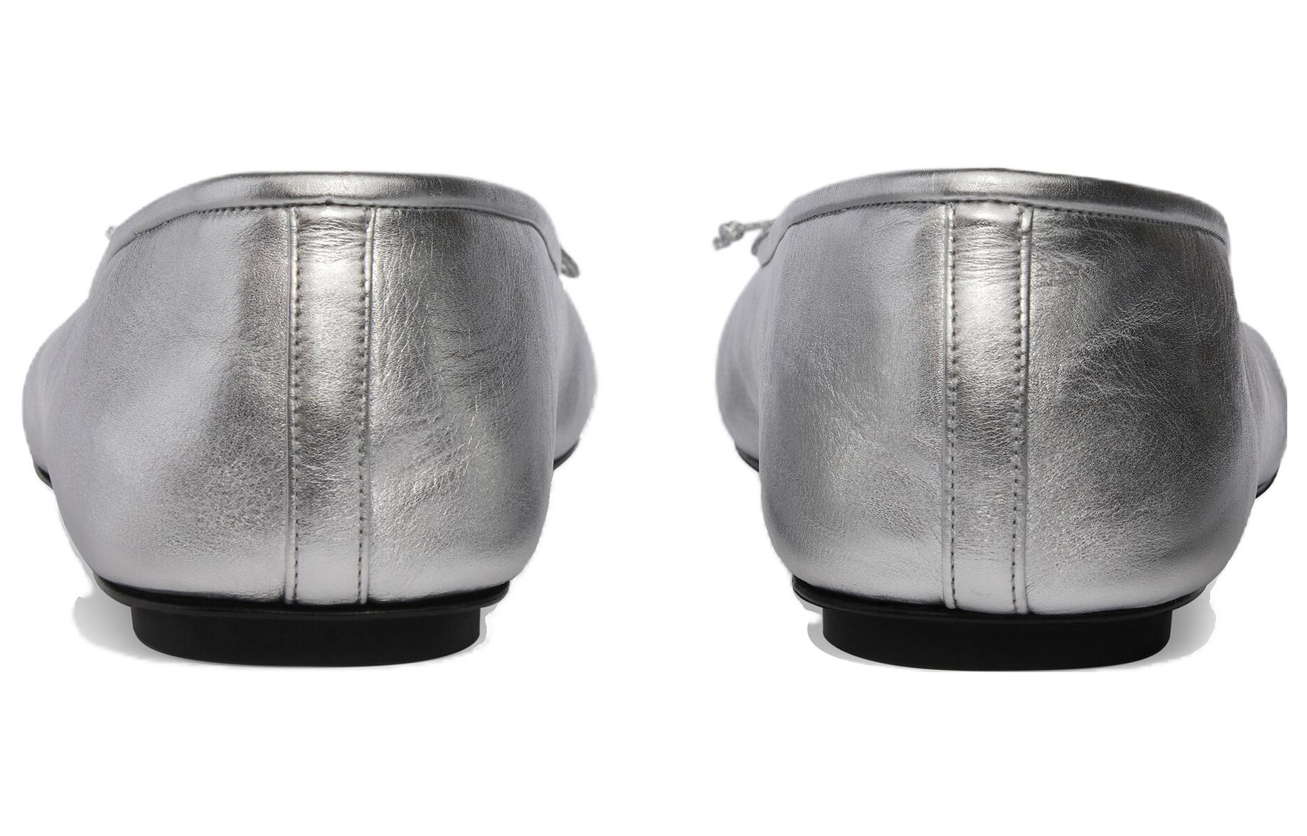 (W) Balenciaga Anatomic Ballerina Shoes 'Silver Shiny Soft Sheepskin' 圖 5