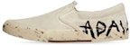 (W) Kasut Slip On Rendah Balenciaga Paris 'Washed White Cotton' 710295W3RR59010