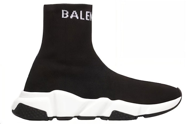 (W) Balenciaga Speed Trainer Tinggi 2019 'Hitam Putih' 549972W1P201006 Order (W) Balenciaga Speed Trainer Tinggi 2019 'Hitam Putih' 549972W1P201006