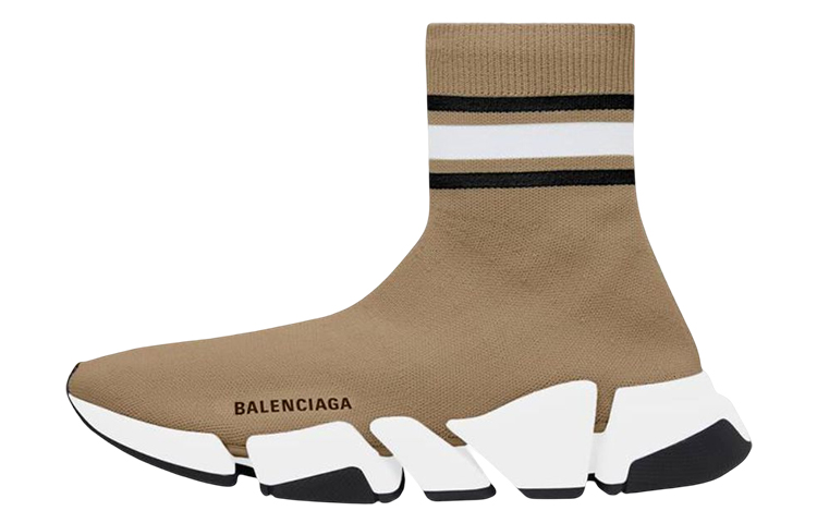 (Women) Balenciaga Speed Trainer High 'Beige' 674608W2F619119