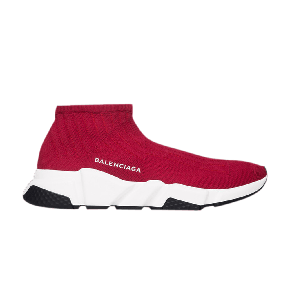 (W) Balenciaga Speed Trainer Low 'Burgundy'