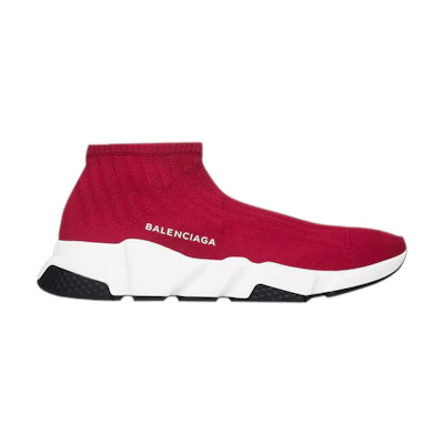 (W) Balenciaga Speed Trainer Low 'Burgundy'