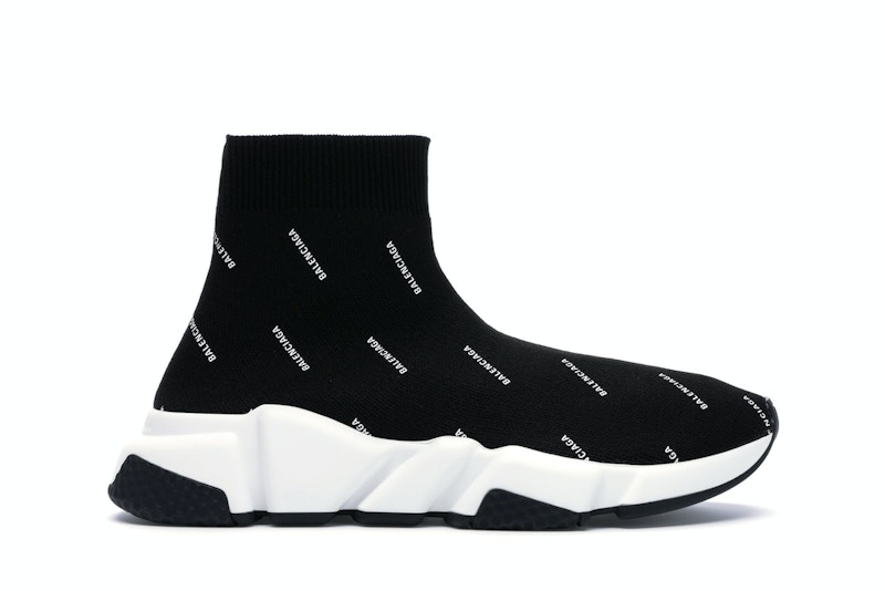(Women) Balenciaga Speed Trainer Mid 'All Over Logo'  498343 W0650 1006
