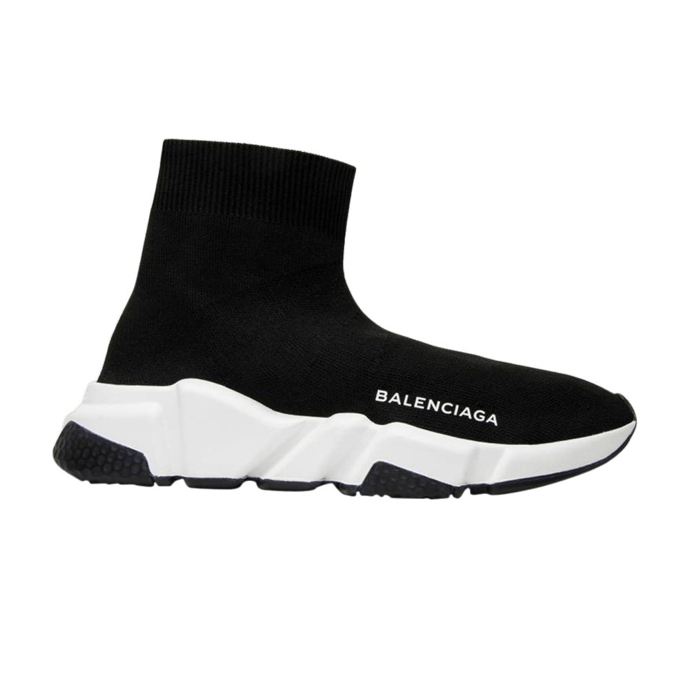 Buy （女款）Balenciaga 速度運動鞋 中筒 '黑白色' 517326-W05G0-1000