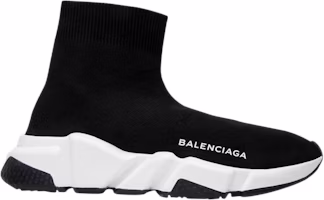 (Women) Balenciaga Speed Trainer Mid 'Black White' 517326-W05G0-1000 (Women) Balenciaga Speed Trainer Mid 'Black White' 517326-W05G0-1000