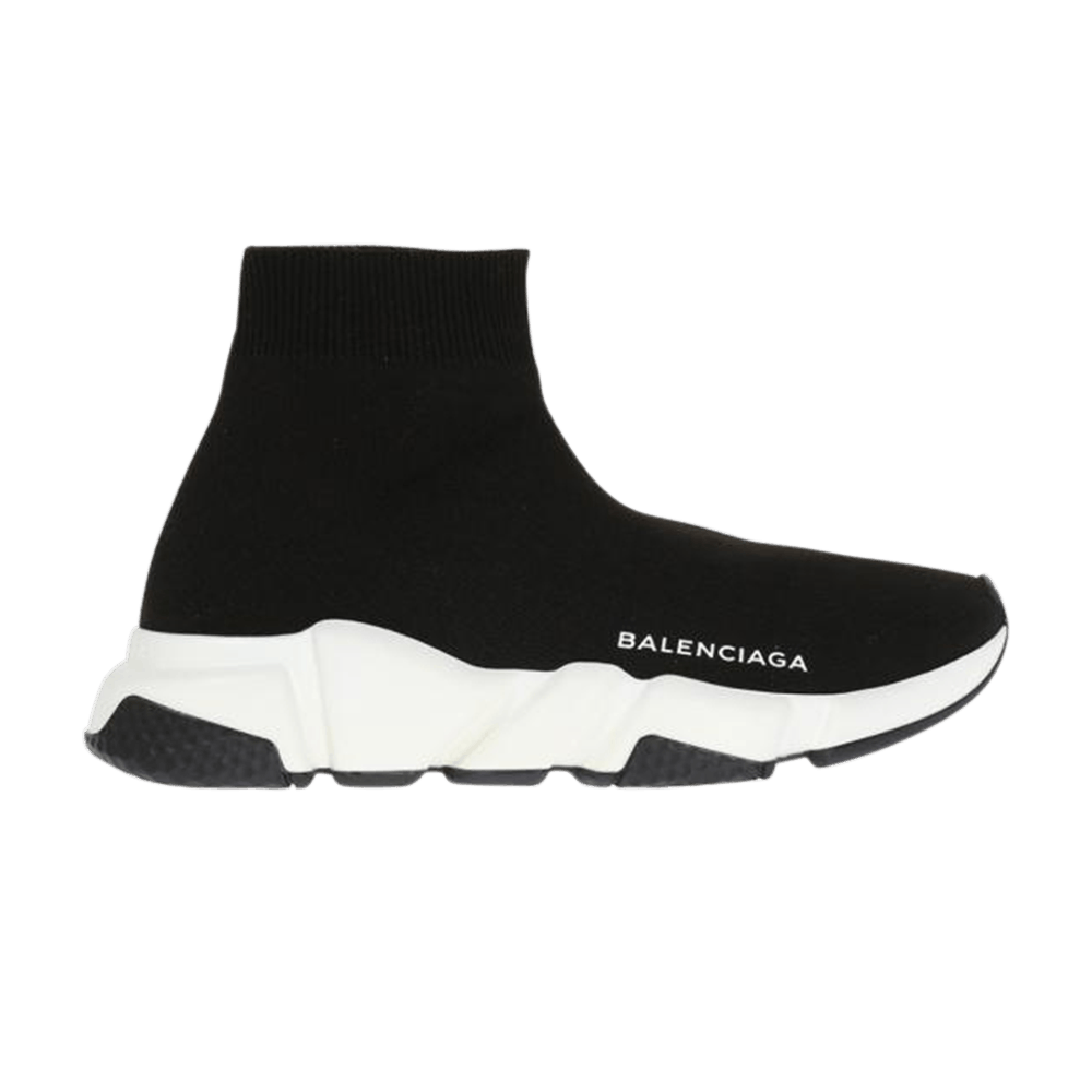 (Women) Balenciaga Speed Trainer Mid 'Black White Black'  494371-W05G0-1000