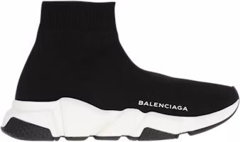(Women) Balenciaga Speed Trainer Mid 'Black White Black' 494371-W05G0-1000 (Women) Balenciaga Speed Trainer Mid 'Black White Black' 494371-W05G0-1000