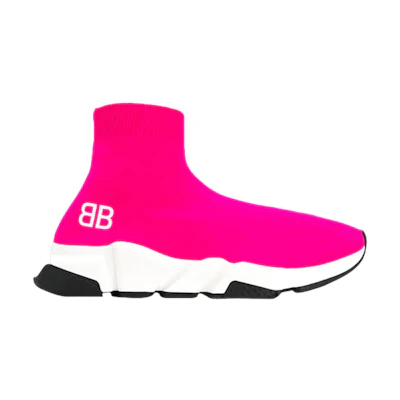(W) Balenciaga Speed Trainer Mid 'Rose Fluo'