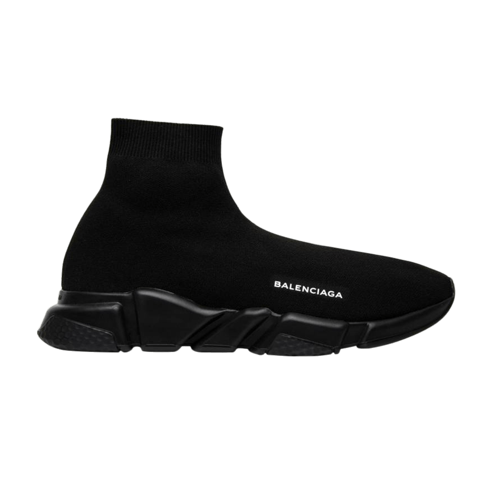 (Women) Balenciaga Speed Trainer Mid 'Triple Black' 2018  525717-WO5GO-1000