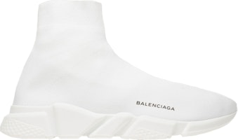 (Women) Balenciaga Speed Trainer Mid 'Triple White' 454484W05G09000 (Women) Balenciaga Speed Trainer Mid 'Triple White' 454484W05G09000