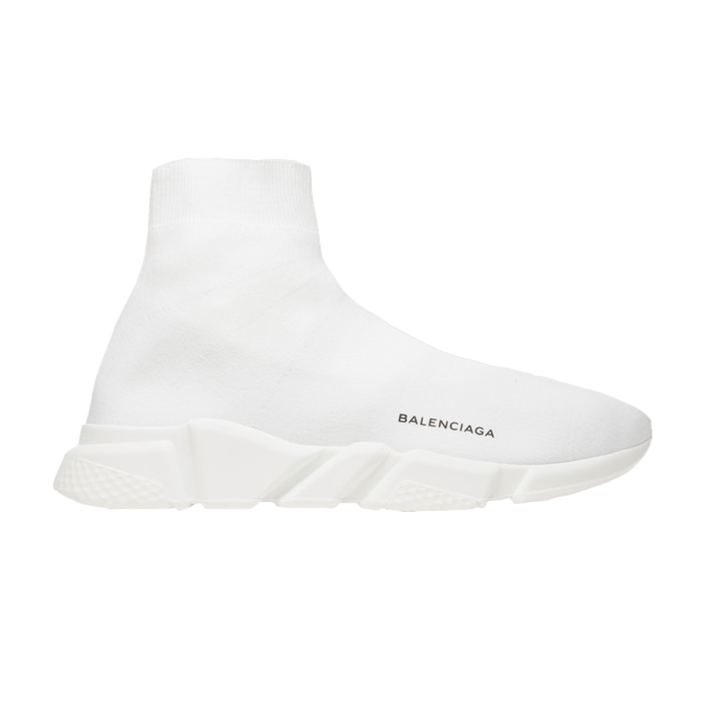 (Women) Balenciaga Speed Trainer Mid 'Triple White'  454484W05G09000