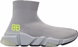 (Women) Balenciaga Speed Trainer Mid BB 'Grey' 500593-W05G0-1214 (Women) Balenciaga Speed Trainer Mid BB 'Grey' 500593-W05G0-1214