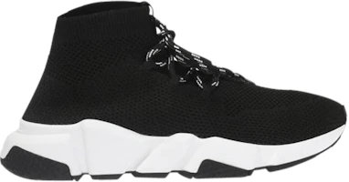 (Women) Balenciaga Speed Trainer Mid Lace Up 'Black' 525722-W07U0-1000 (Women) Balenciaga Speed Trainer Mid Lace Up 'Black' 525722-W07U0-1000